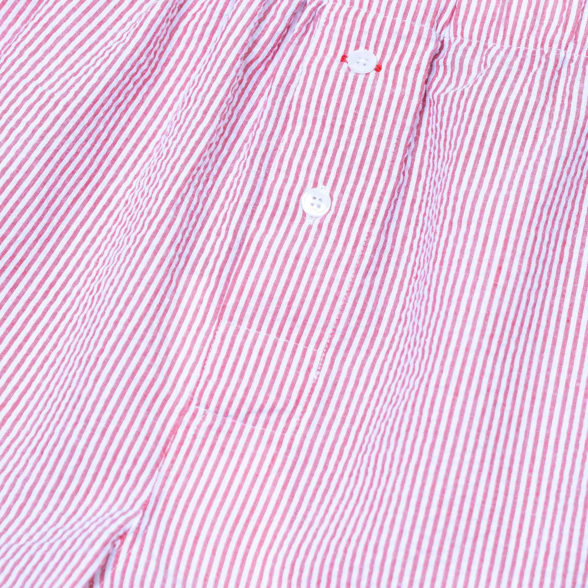 Shorts Red Seersucker Stripe