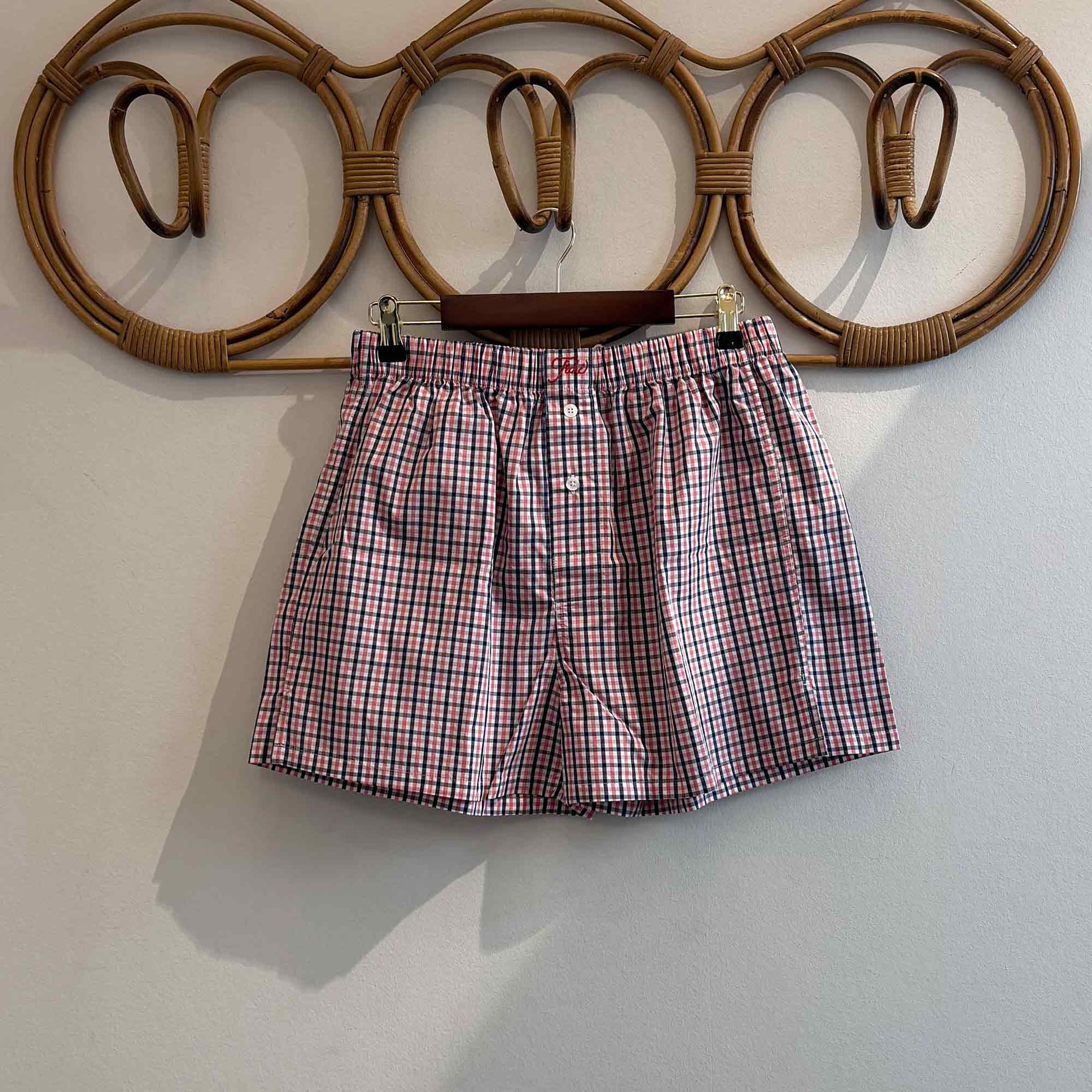 Shorts Summer Berry Check
