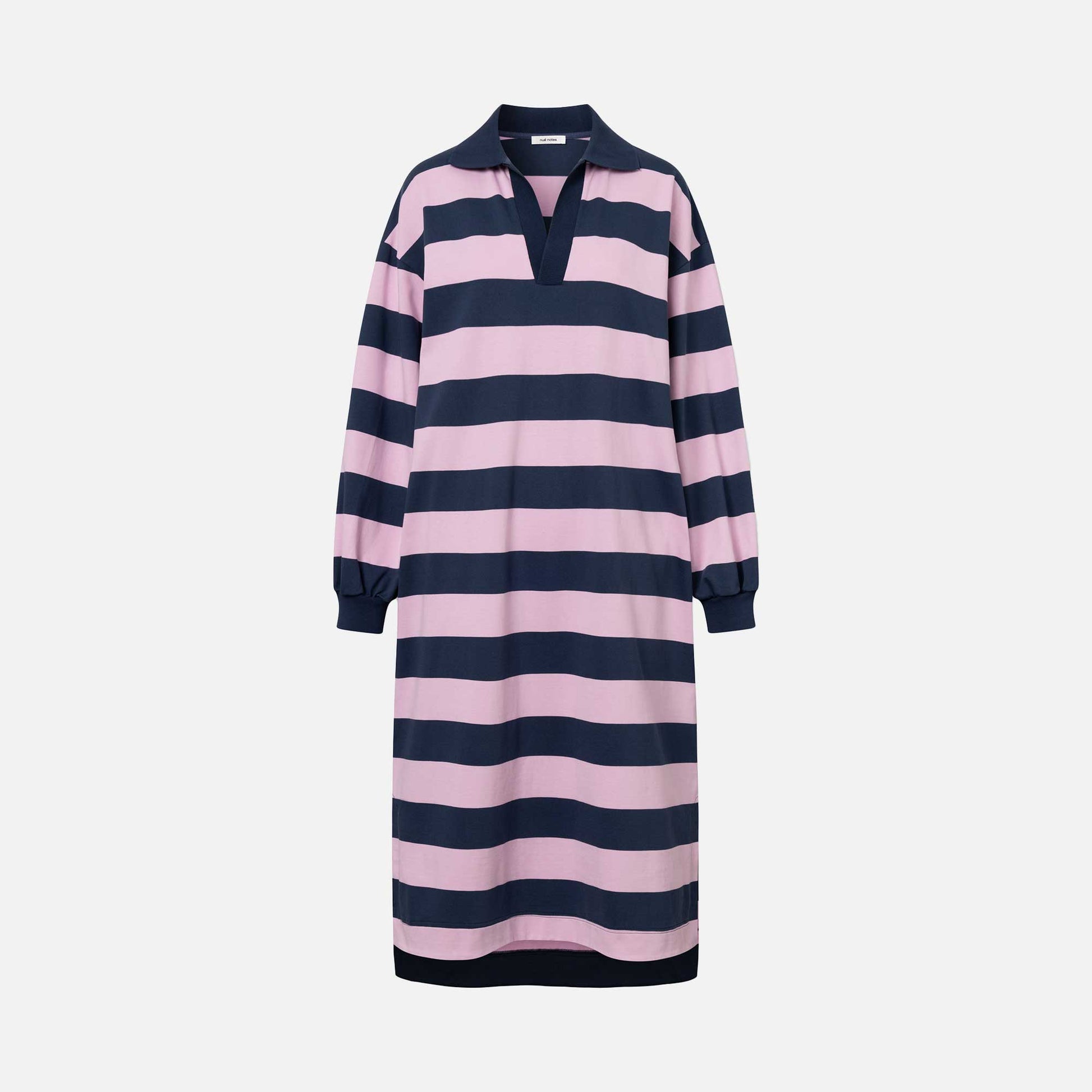 Sibiu Dress Navy/Pink Stripe