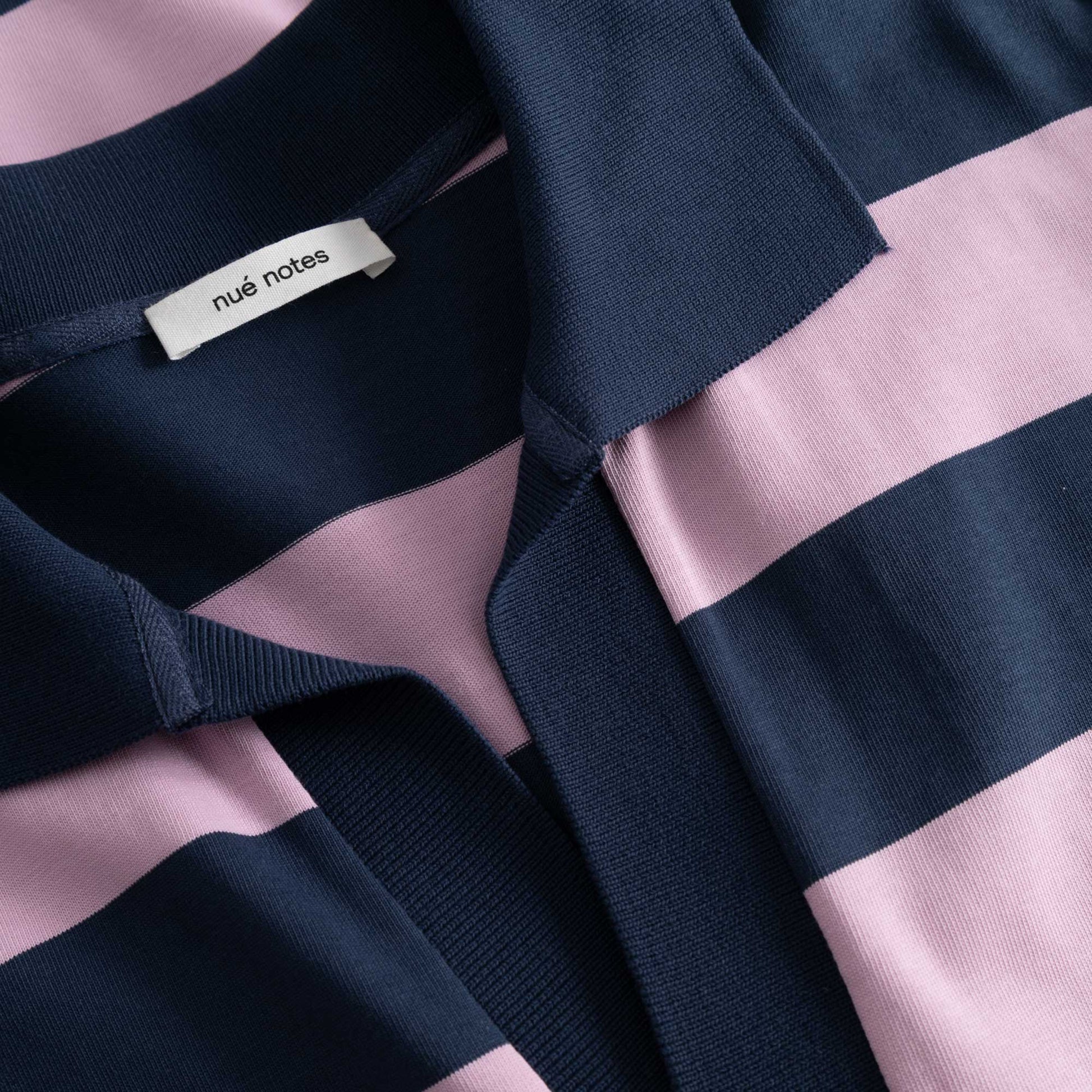 Sibiu Dress Navy/Pink Stripe