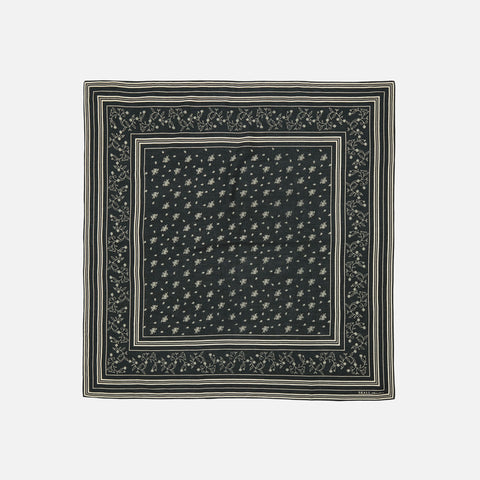 Skall Classic Scarf 90x90 Black/Oatmeal