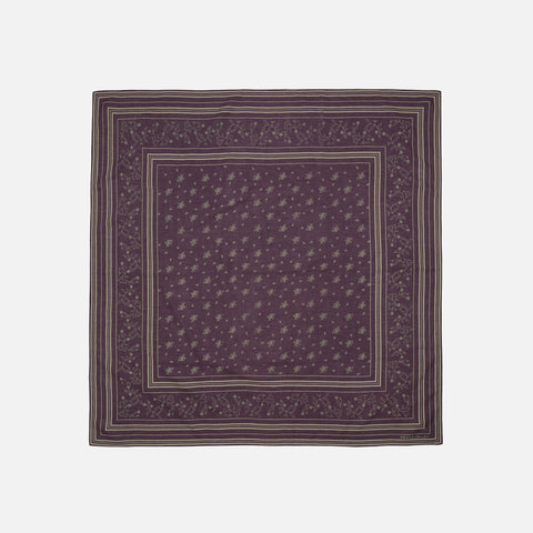 Skall Classic Scarf 90x90 Violet/Oatmeal