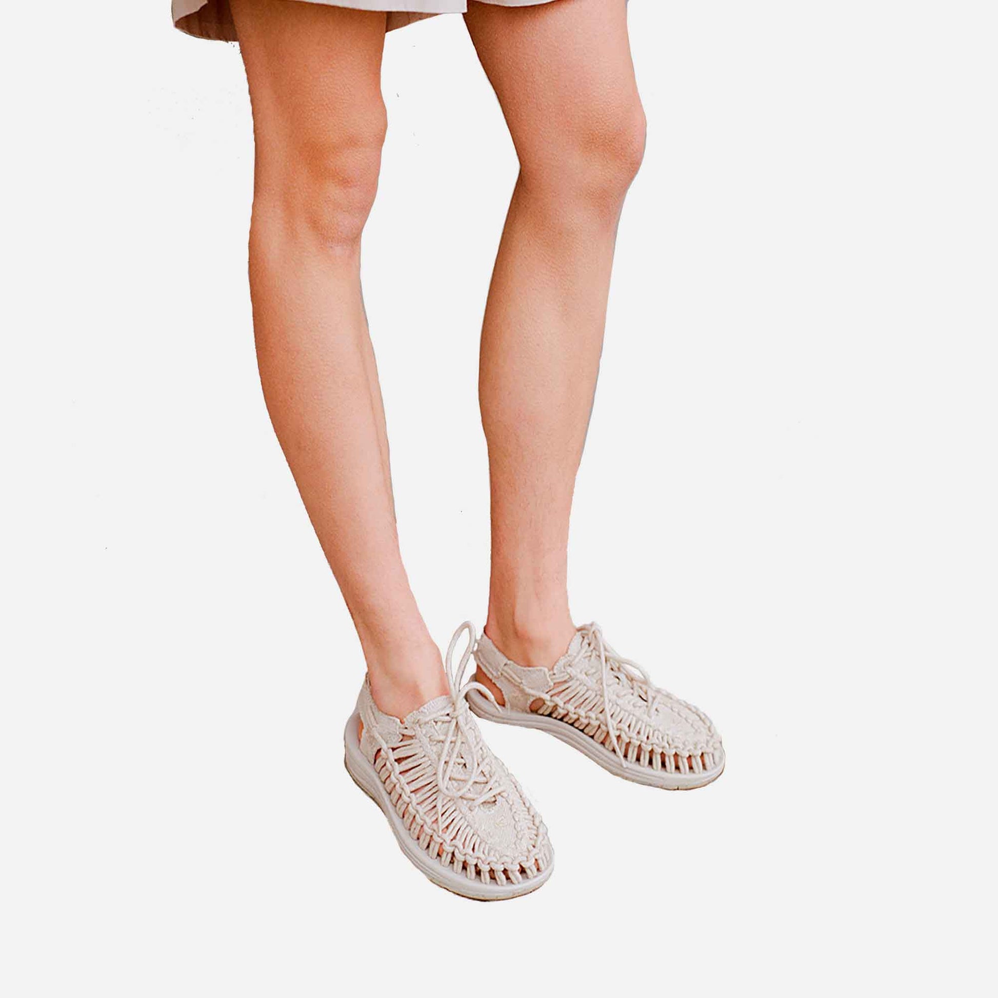 Skall Studio x Keen Uneek Canvas Sandal Natural/Birch