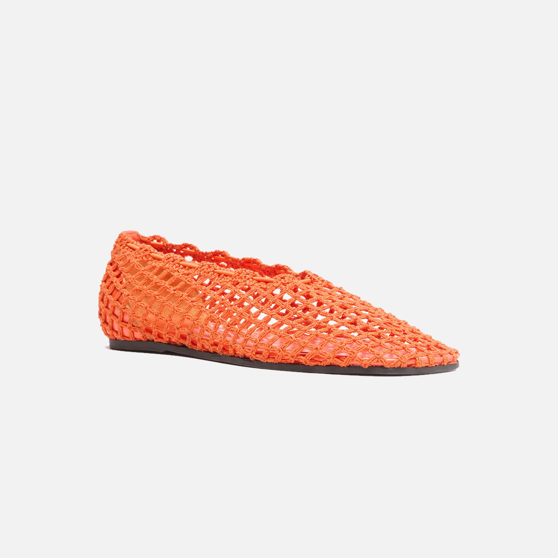Slant Crochet Flats Flame