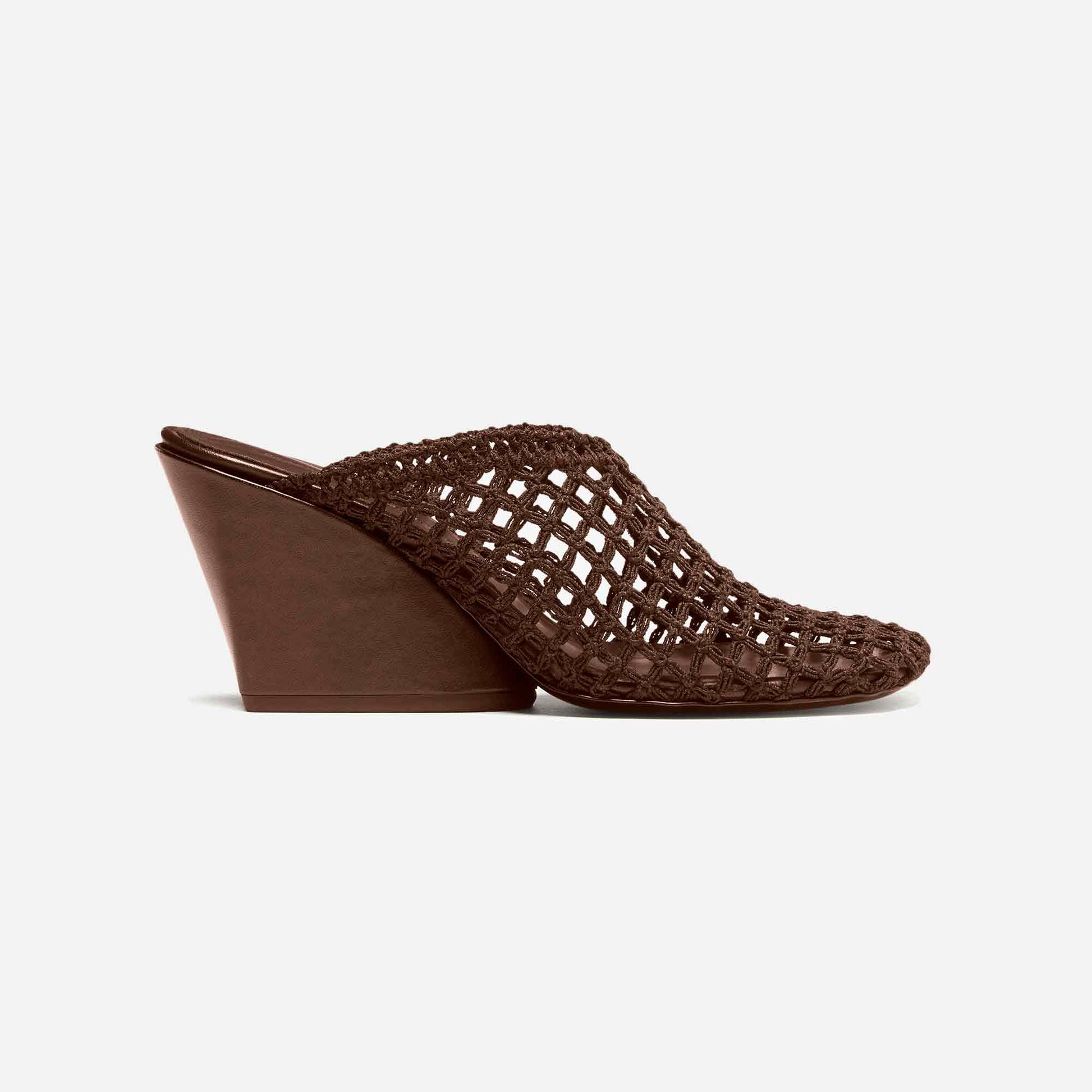 Slant Crochet Mule Mushroom