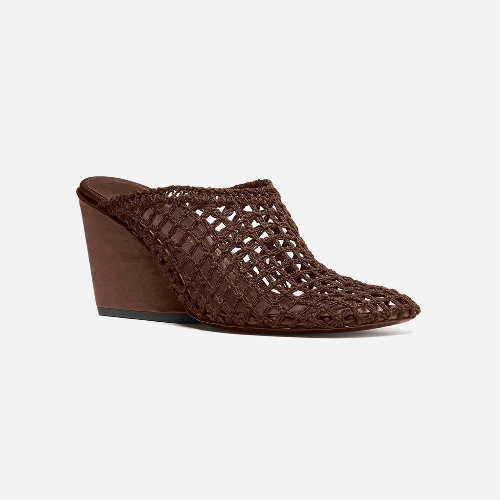 Slant Crochet Mule Mushroom