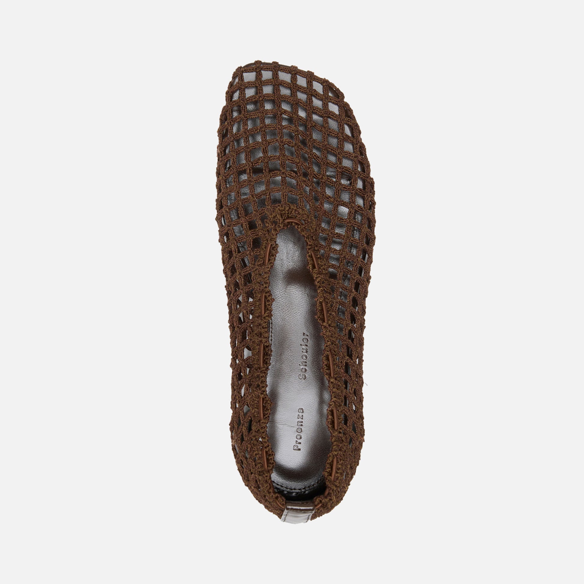 Slant Crochet Flats Mushroom