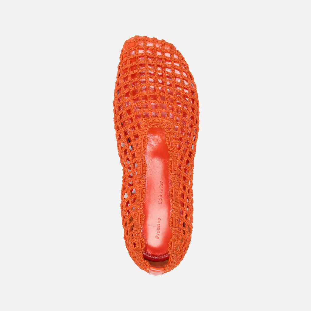 Slant Crochet Flats Flame