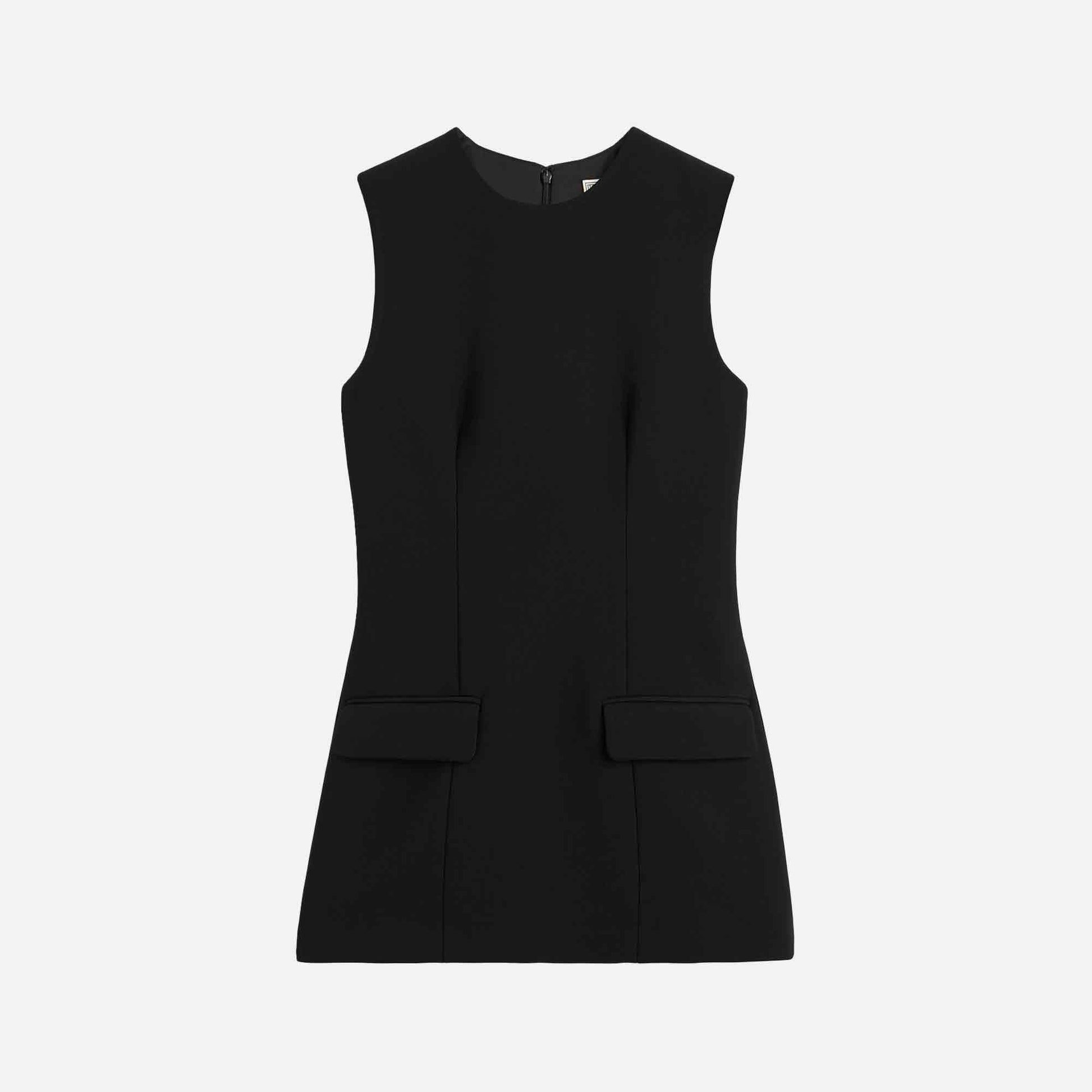 Sleeveless Pocket Top Black