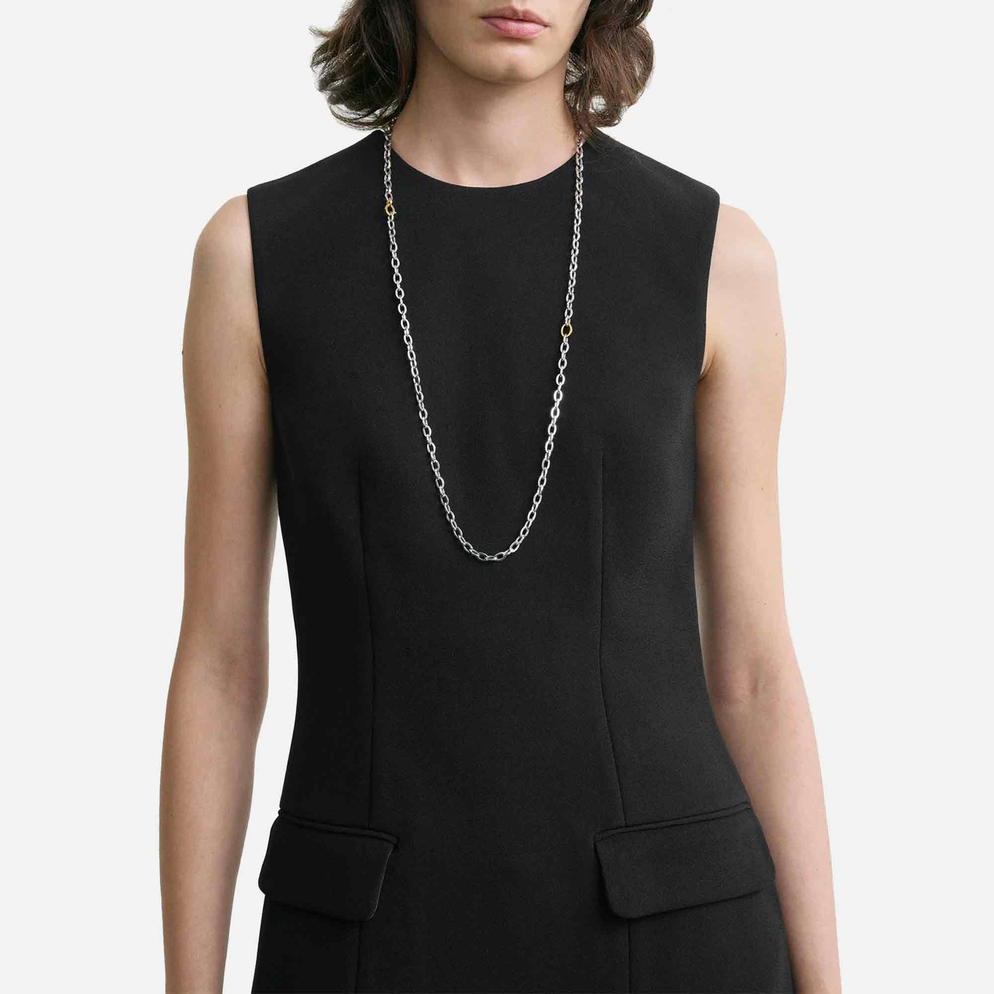Sleeveless Pocket Top Black