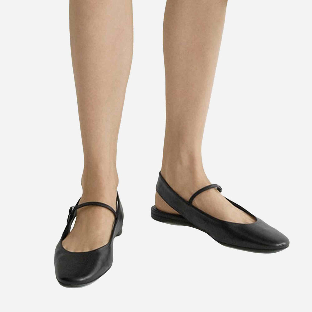 Slingback Mary Janes Black