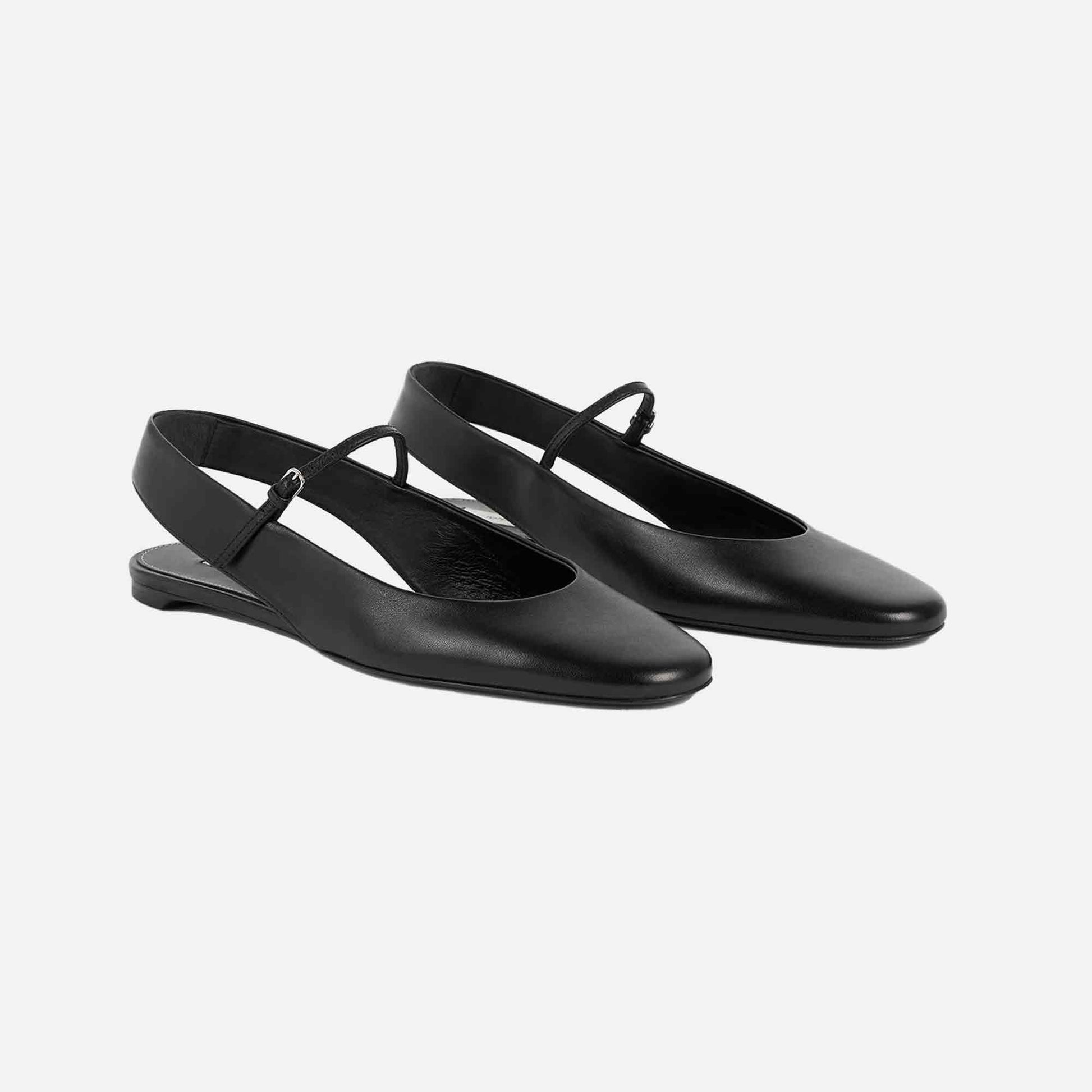 Slingback Mary Janes Black