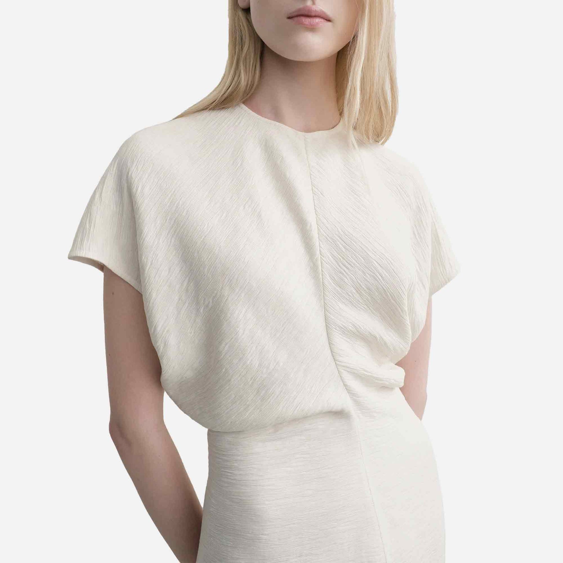 Slouch Waist Dress Off-White