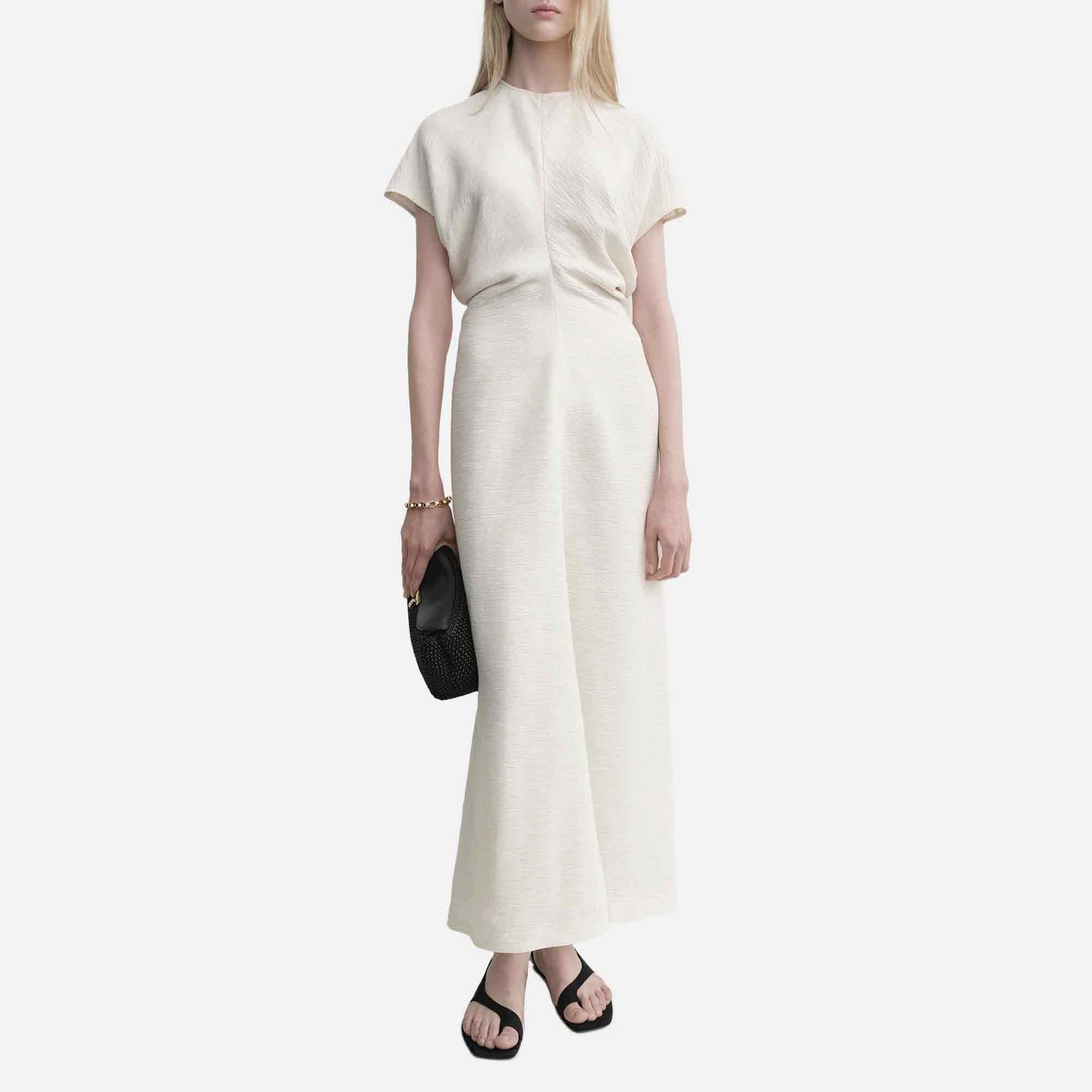 Slouch Waist Dress Off-White