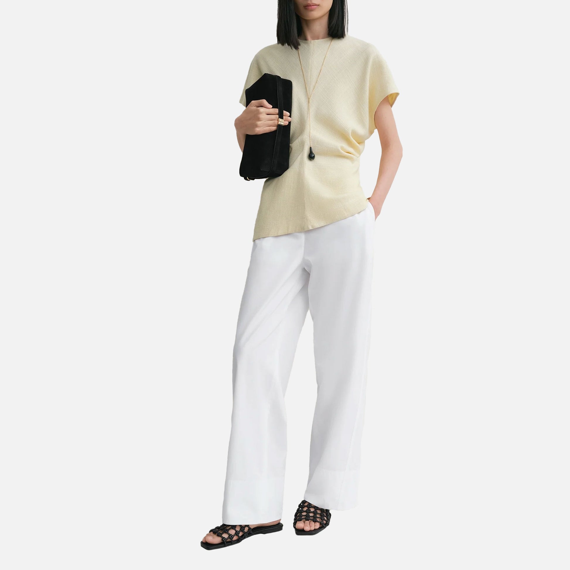 Slouch Waist Top Straw