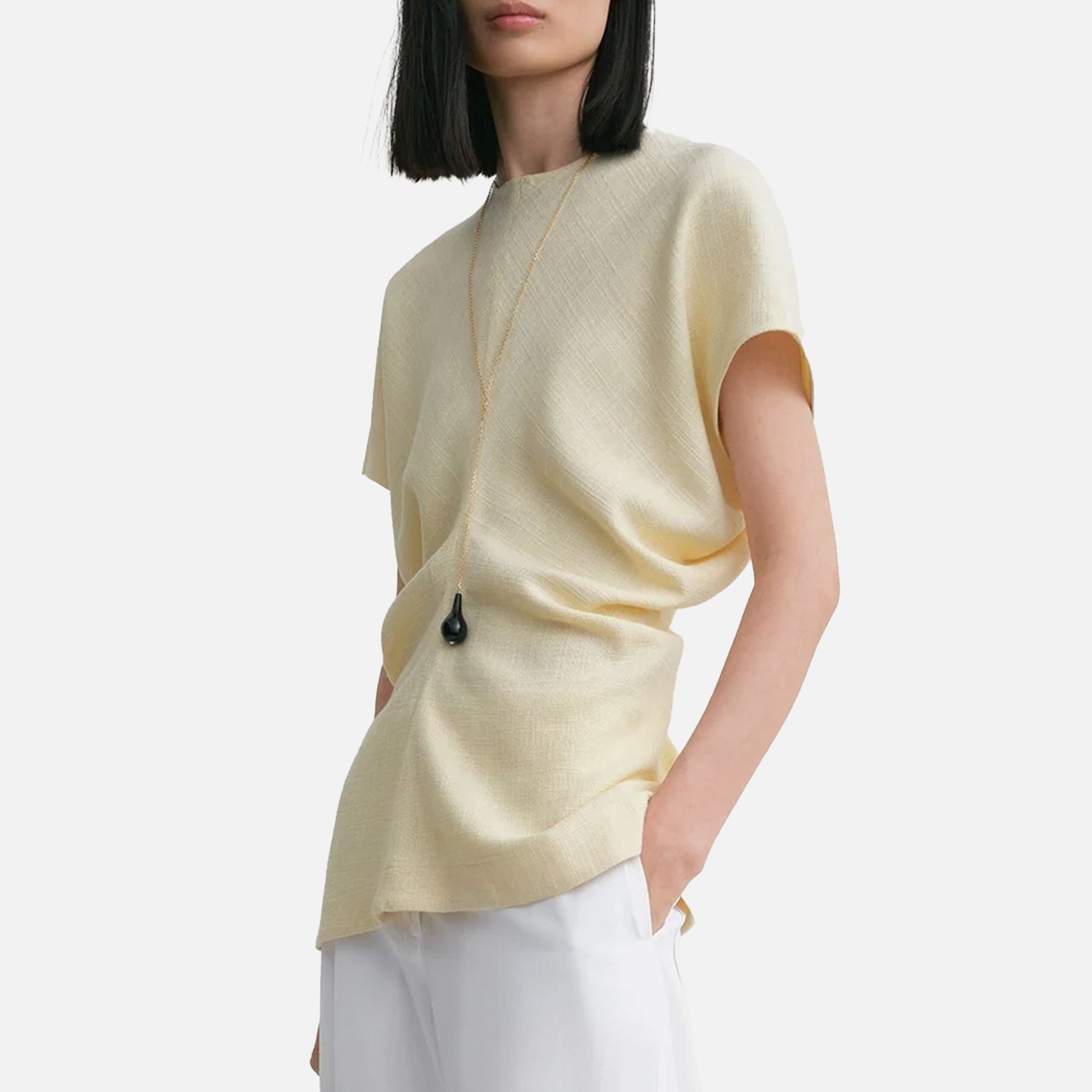 Slouch Waist Top Straw