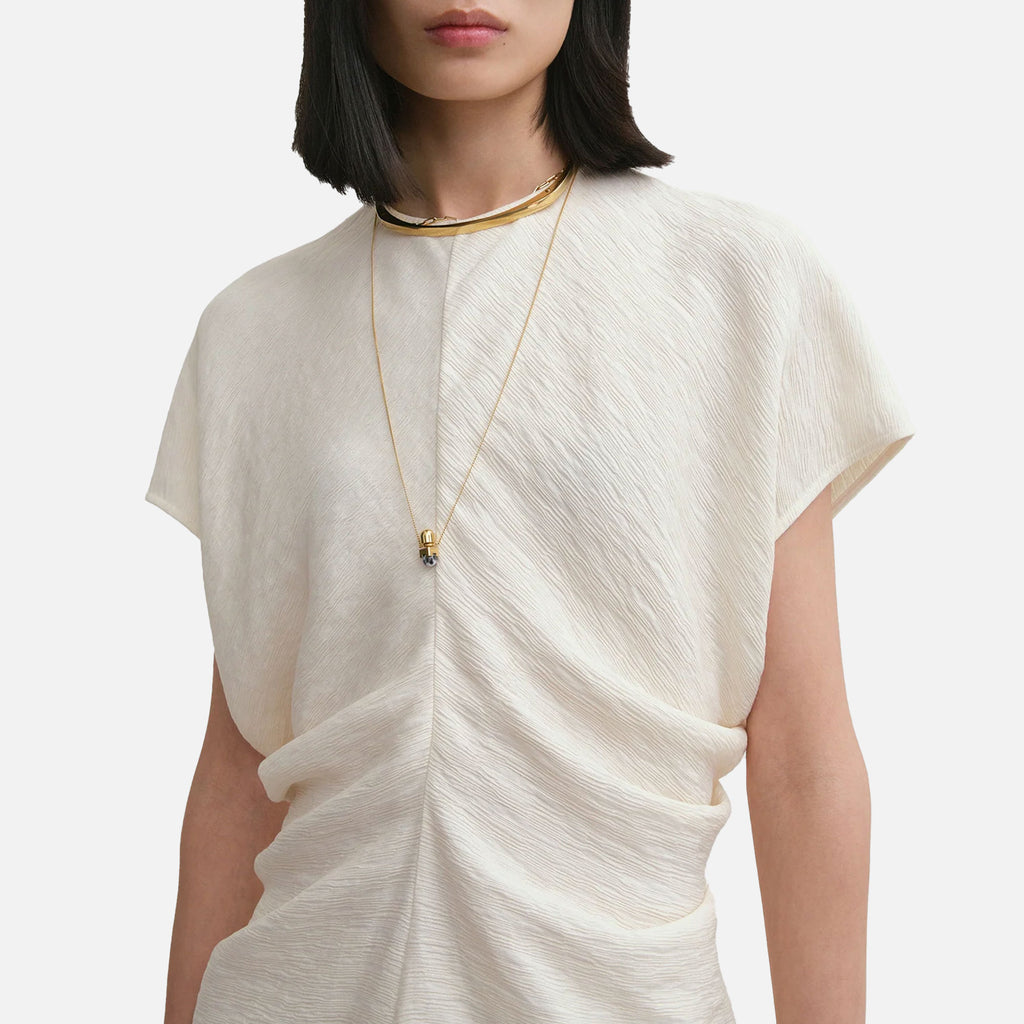 Slouch Waist Top Cream