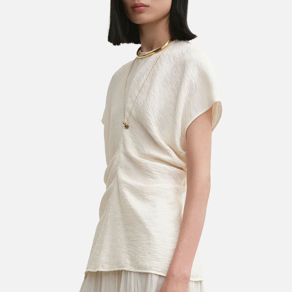 Slouch Waist Top Cream