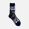 Snowy Winter Socks Navy