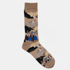 Snowy Winter Unisex Socks Beige