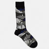 Snowy Winter Unisex Socks Black
