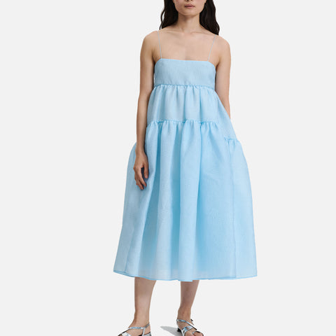 Sofie Dress Kaze Matelassé Light Blue