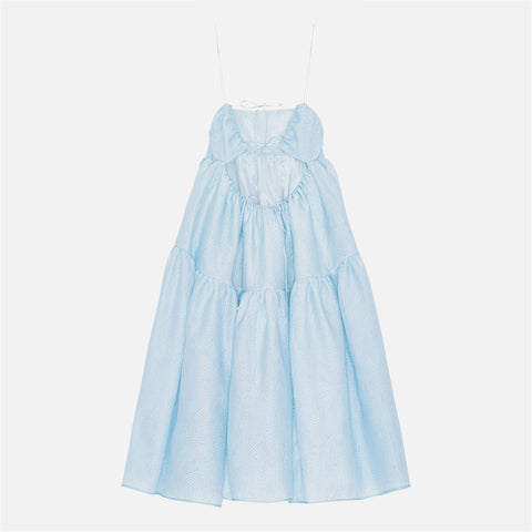 Sofie Dress Kaze Matelassé Light Blue