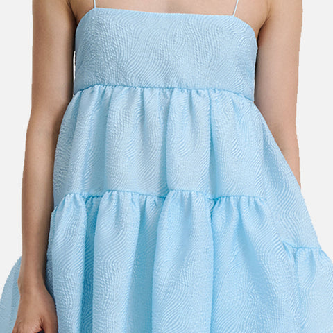 Sofie Dress Kaze Matelassé Light Blue