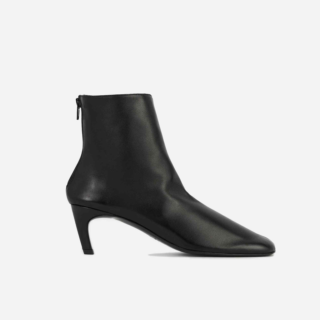 Soft Nappa Ankle Boots Black