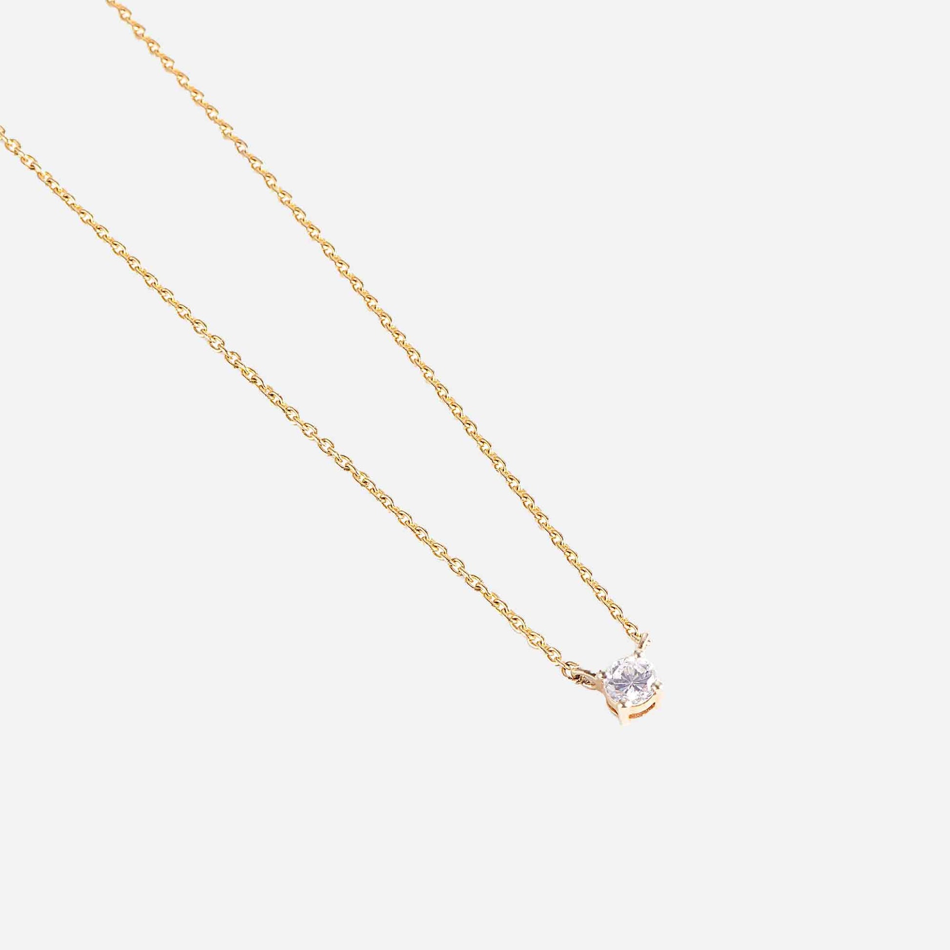 Solitaire Necklace 0.10 ct.