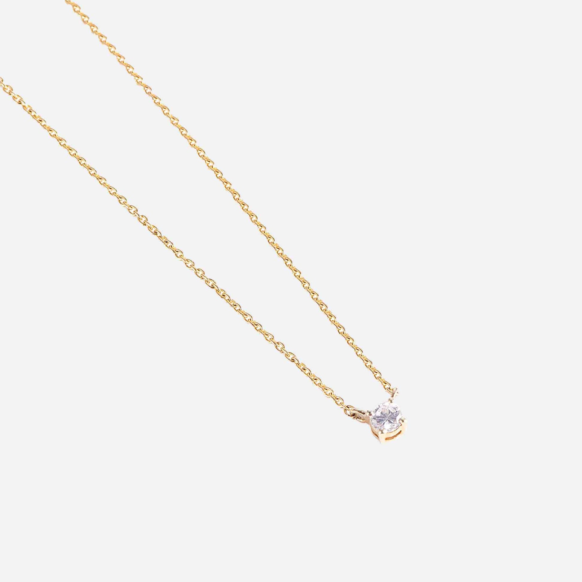 Solitaire Necklace 0.20 ct.
