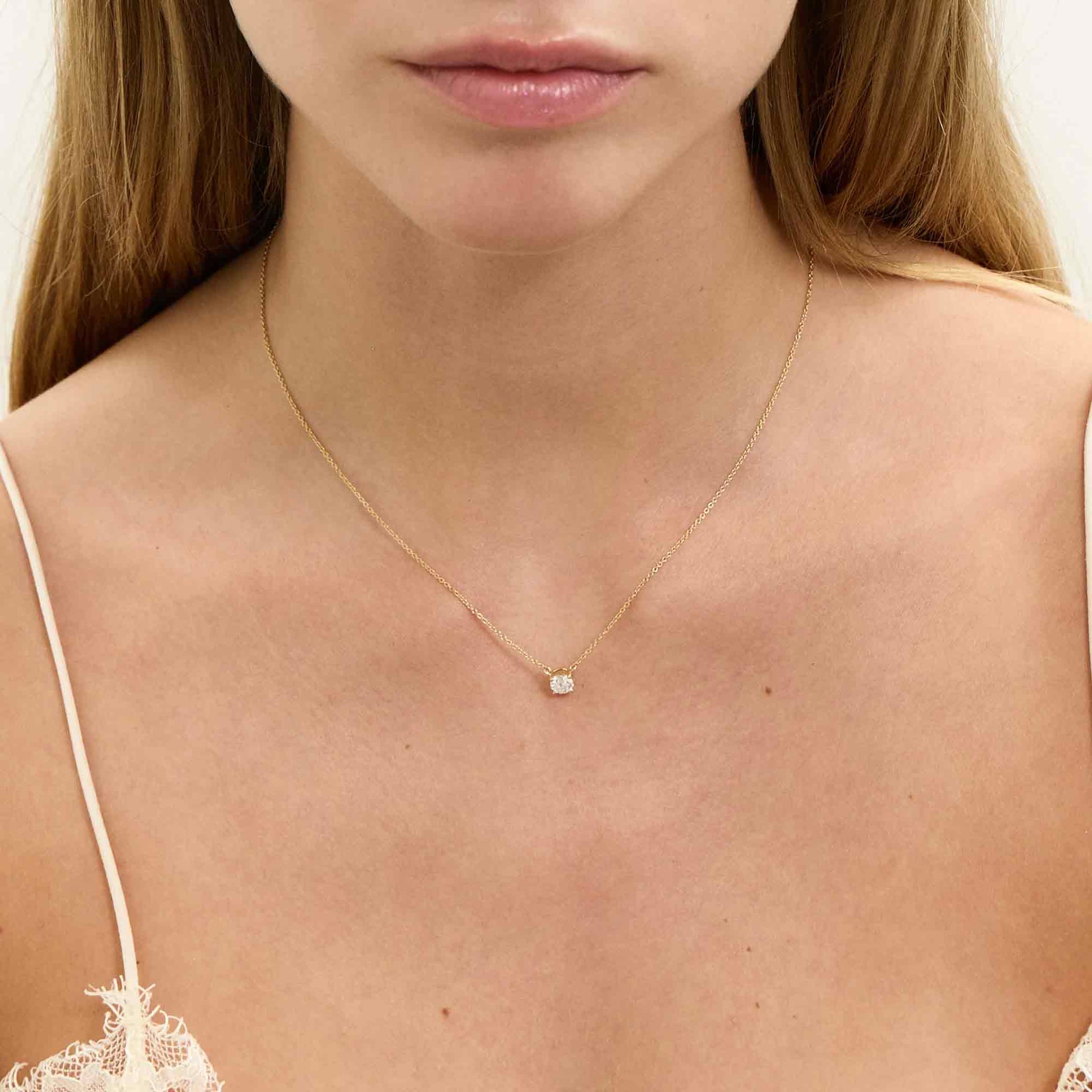 Solitaire Necklace 0.50 ct.