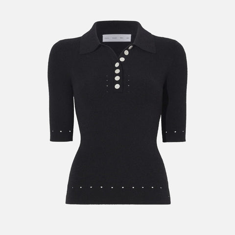 Spencer Boucle Polo Black