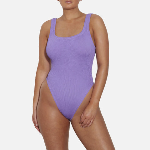 Square Neck Swimsuit Lilac
