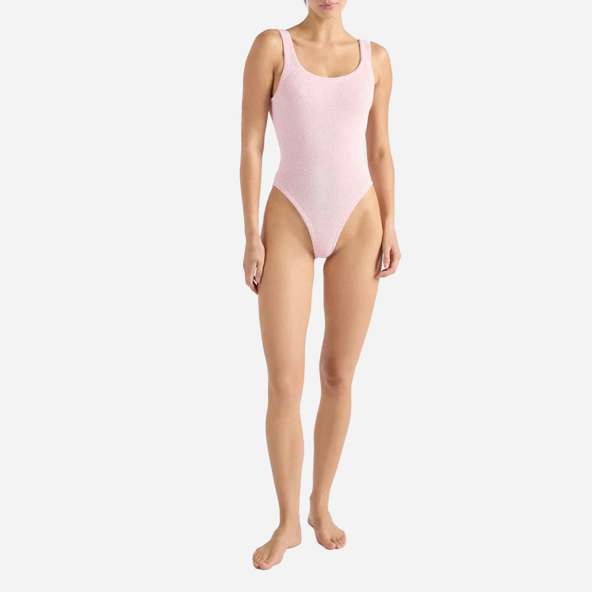 Square Neck Swimsuit Ballet Pink