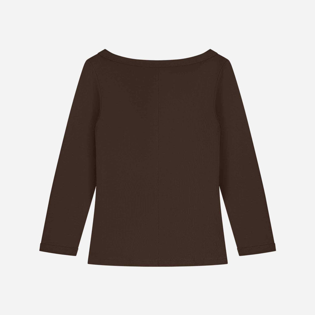Steffi Tee Dark Brown