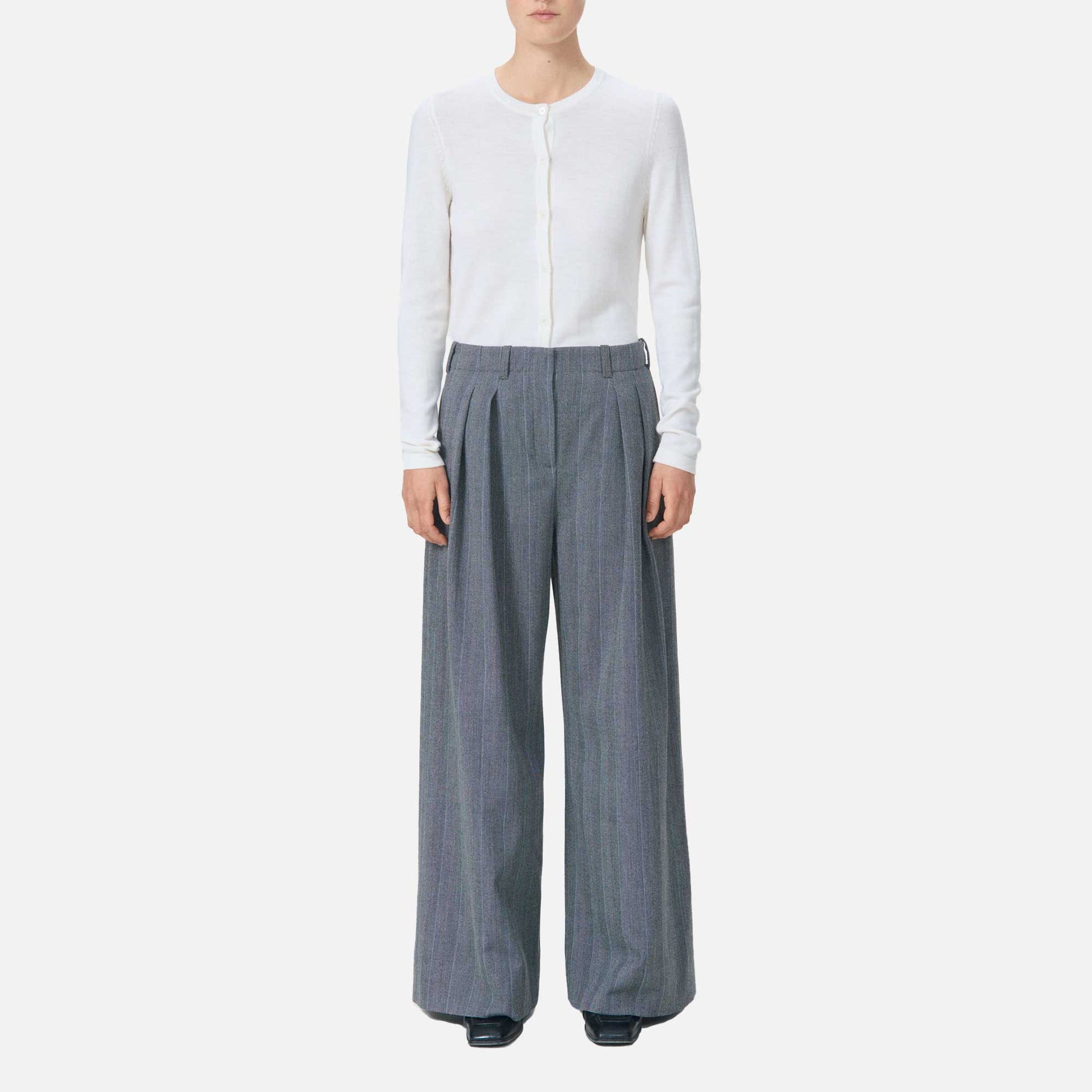 Stella Pants Charcoal Weave