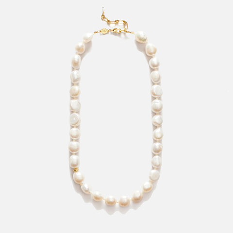 Stellar Pearly Necklace Gold
