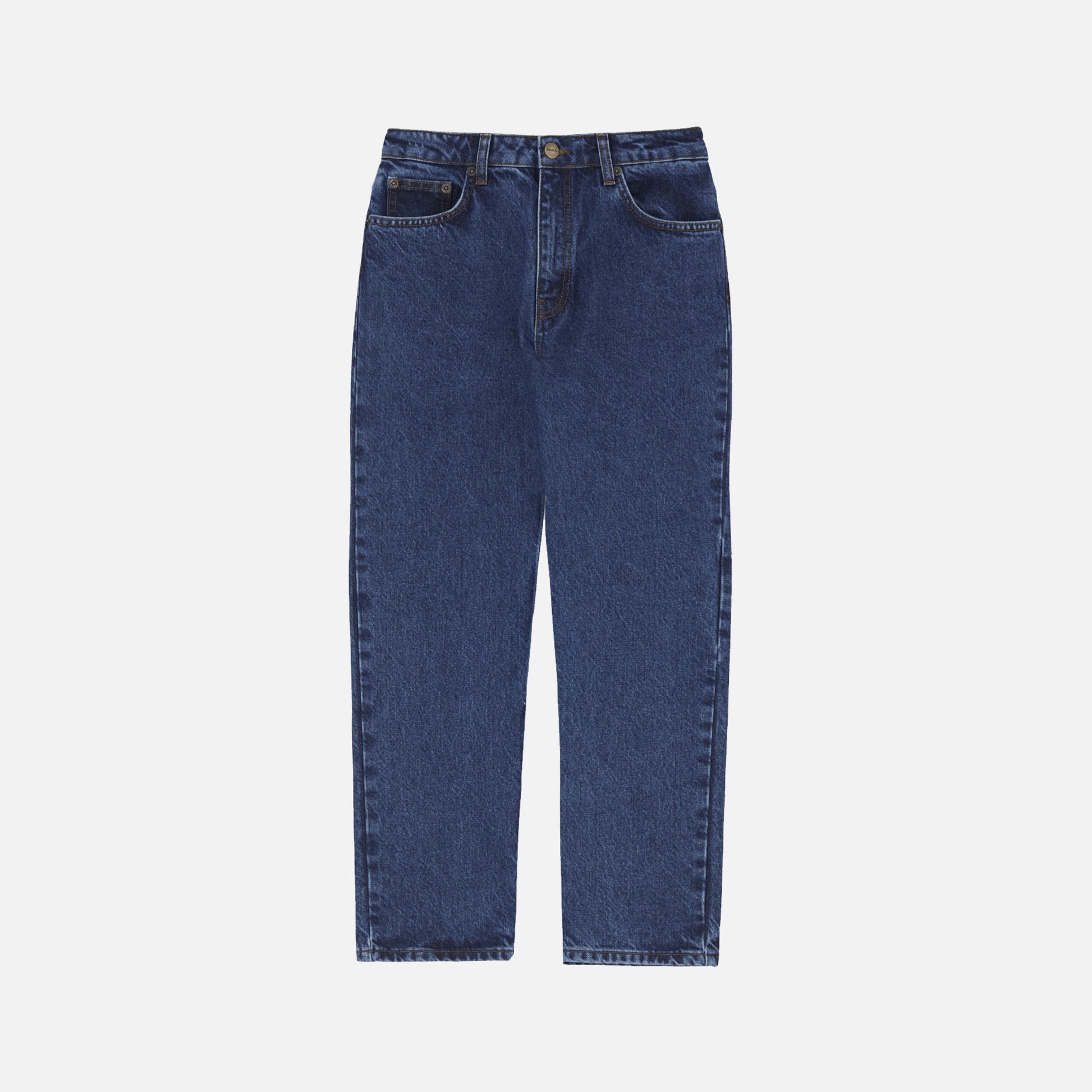 Allison Straight Leg Jeans Mid Blue Denim