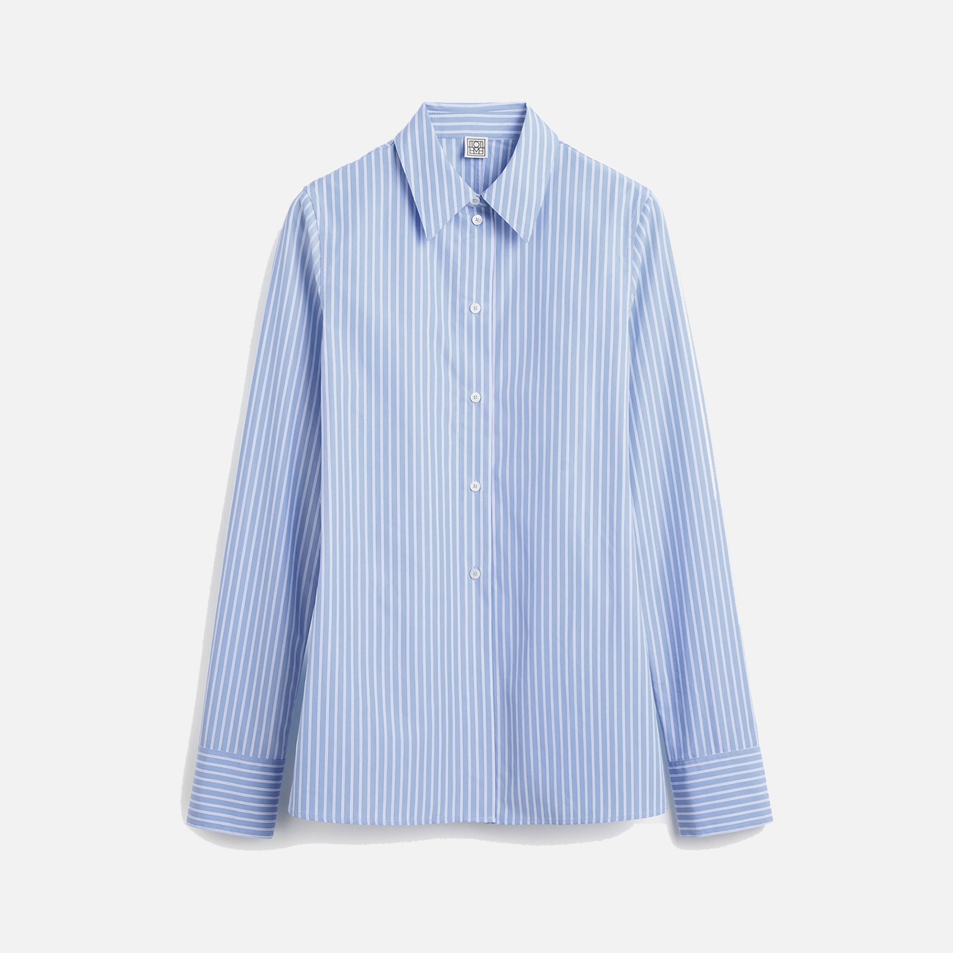Striped Poplin Shirt Blue/White