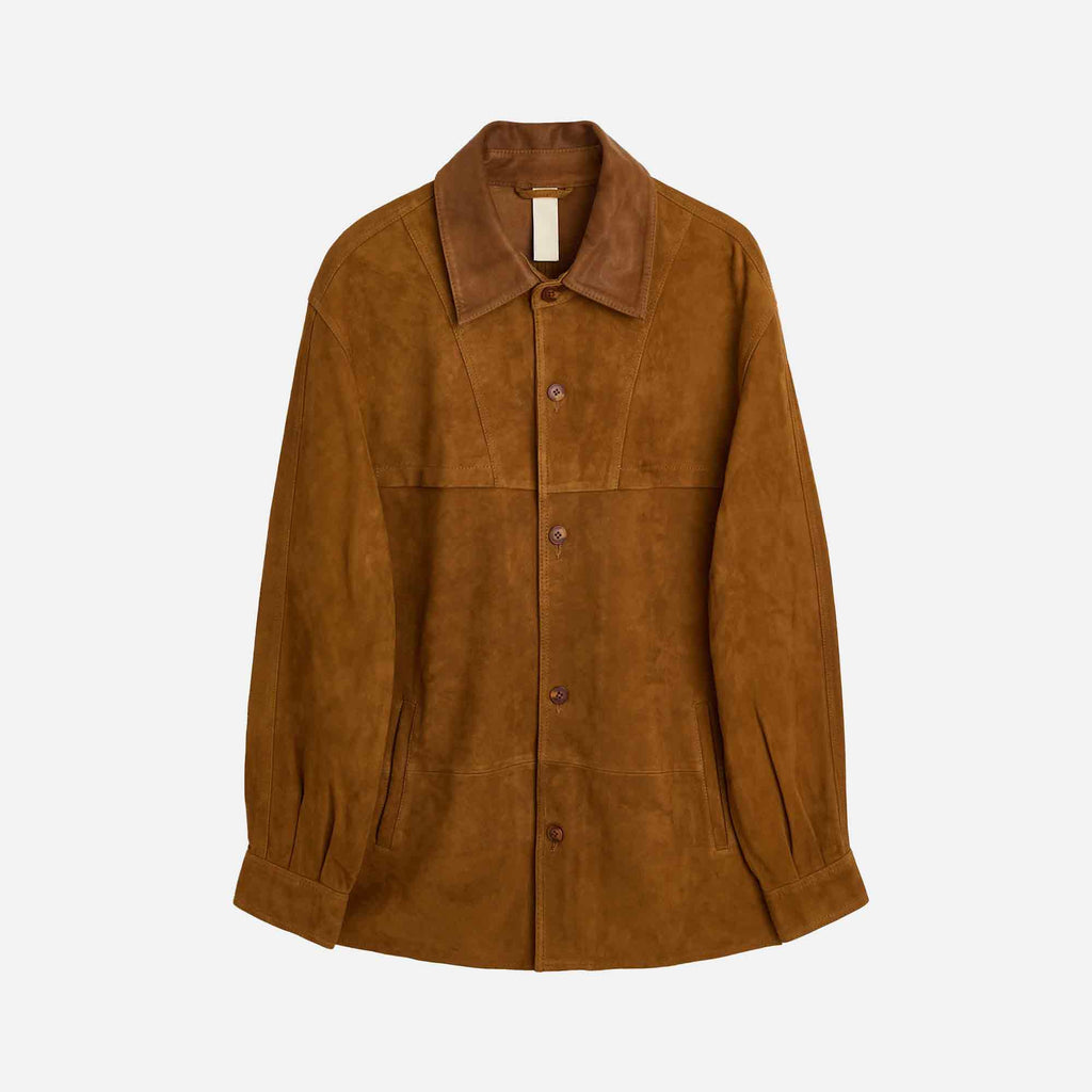 Suede Shirt Cognac