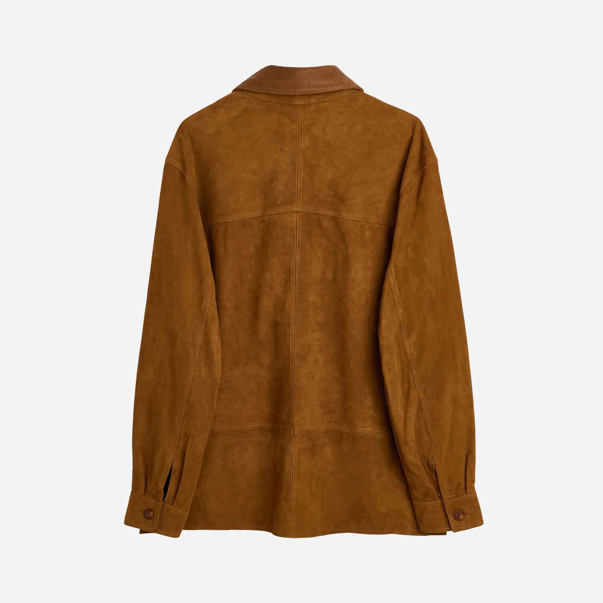 Suede Shirt Cognac