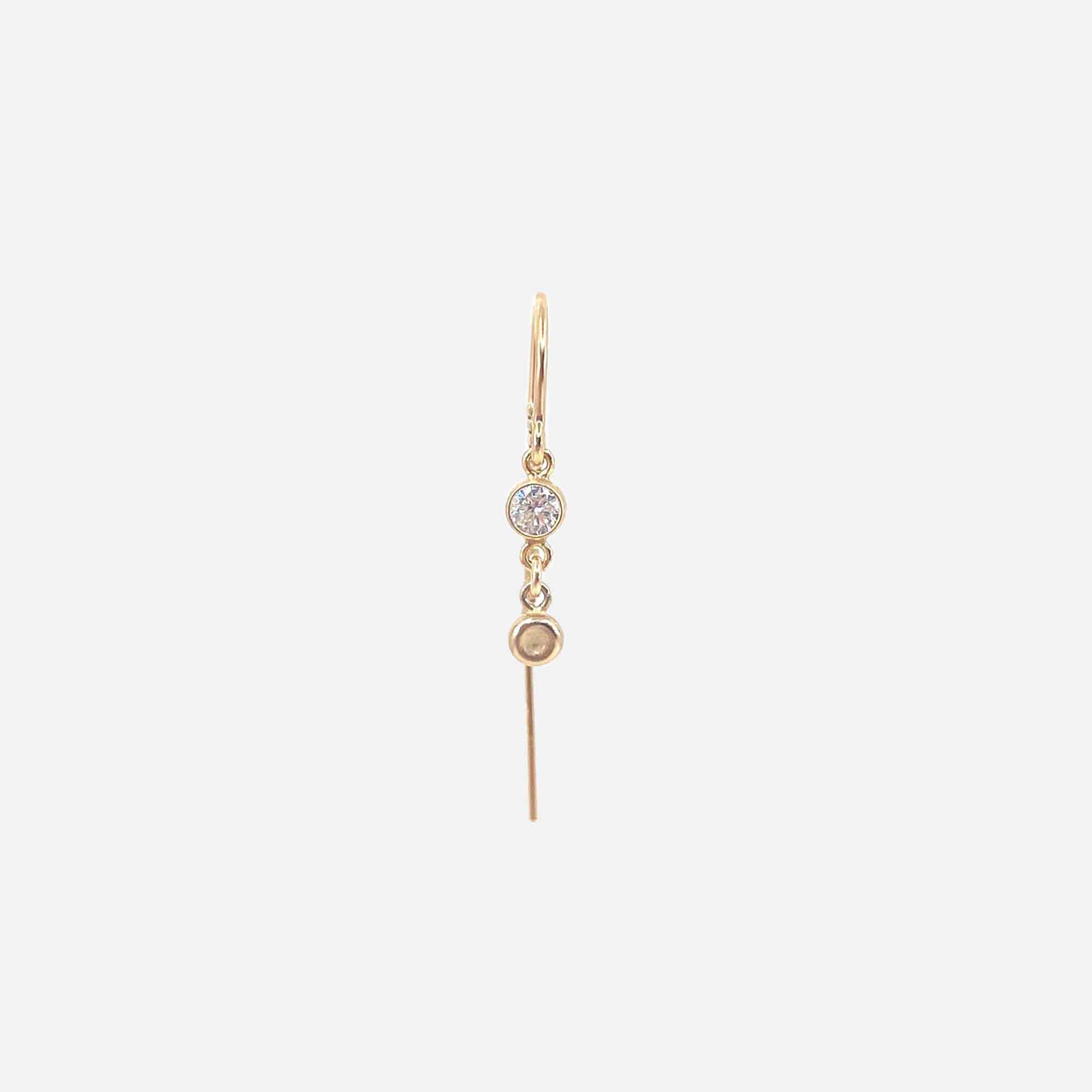 Sui Earring Gold Topaz