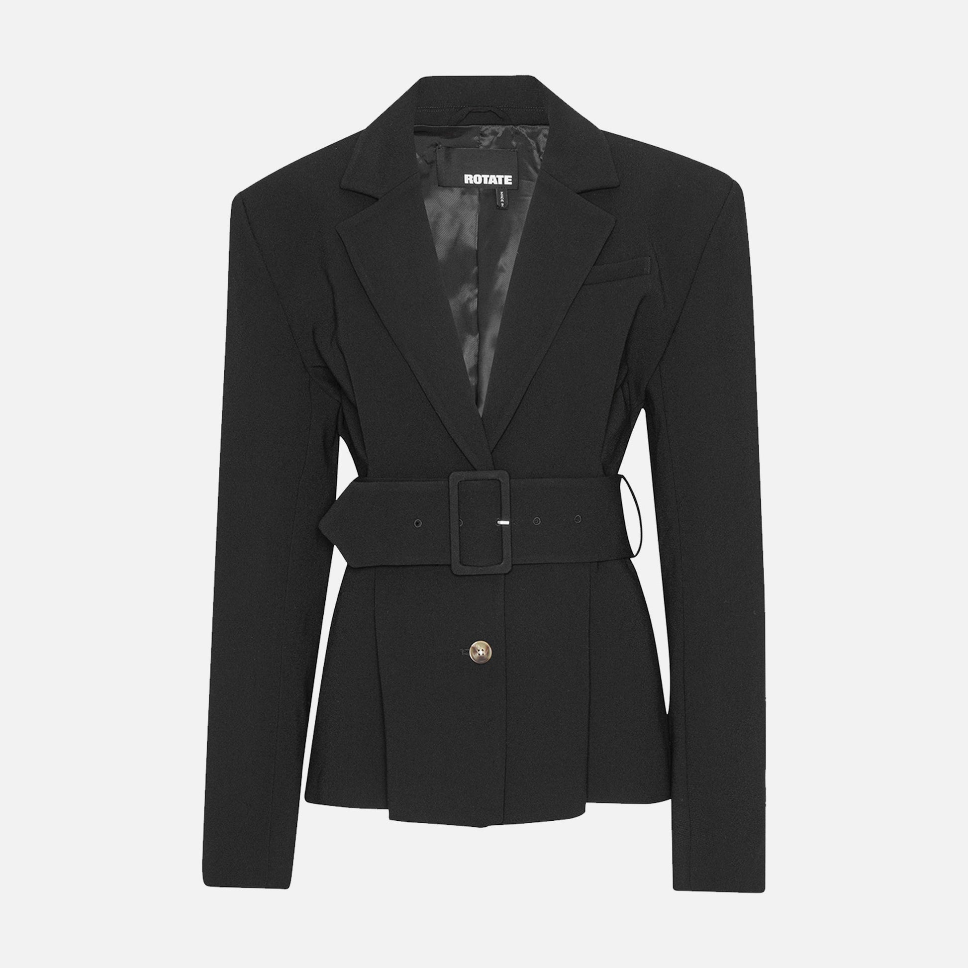 Suiting Belted Blazer Black