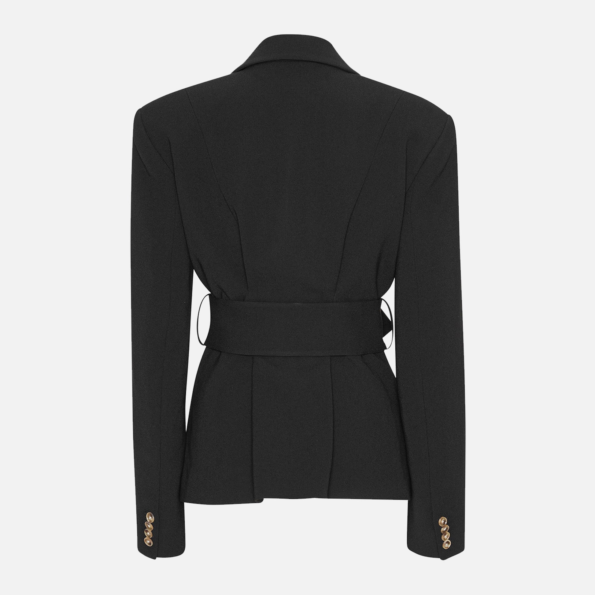 Suiting Belted Blazer Black