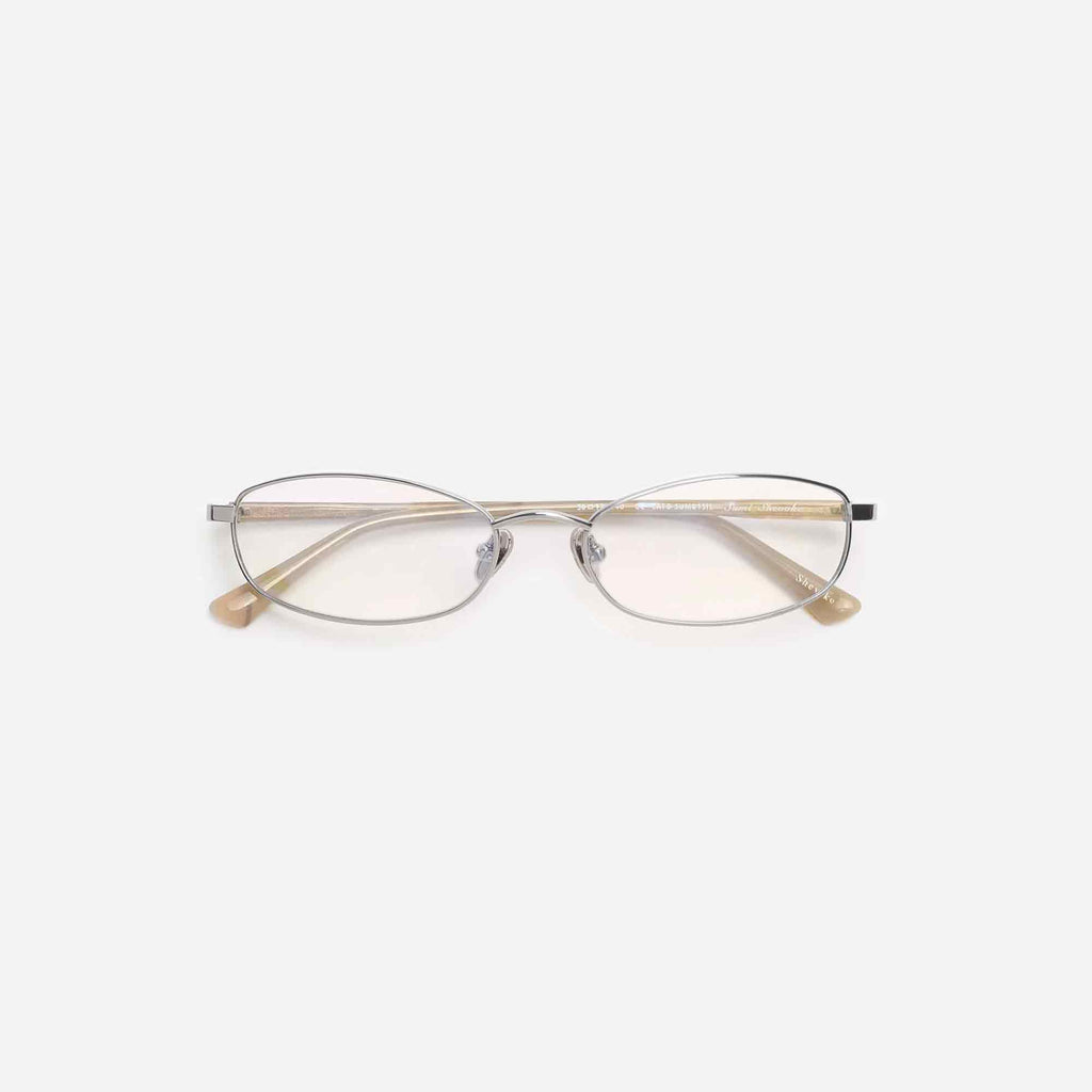 Sumi Glasses Silver Blue Light