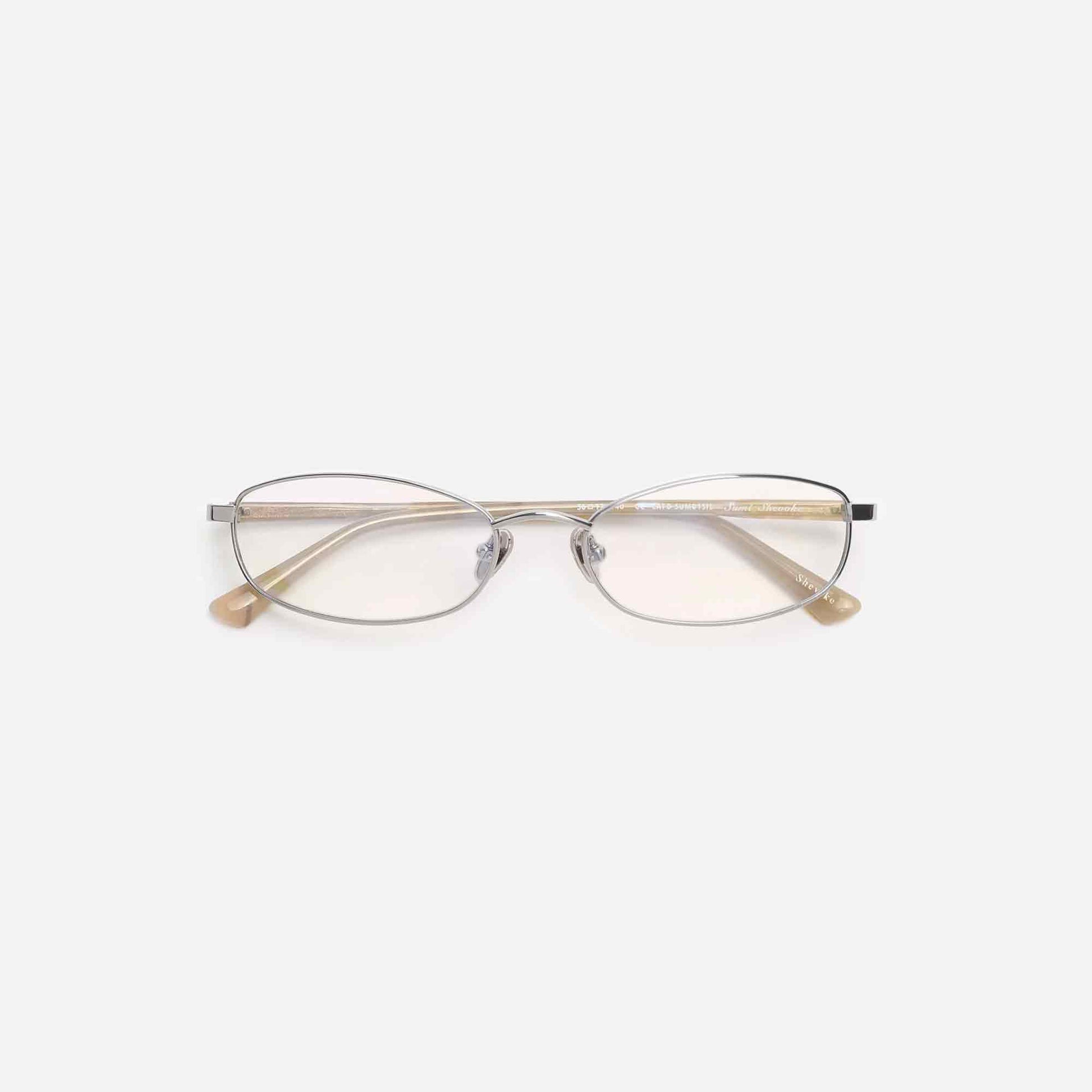 Sumi Glasses Silver Blue Light
