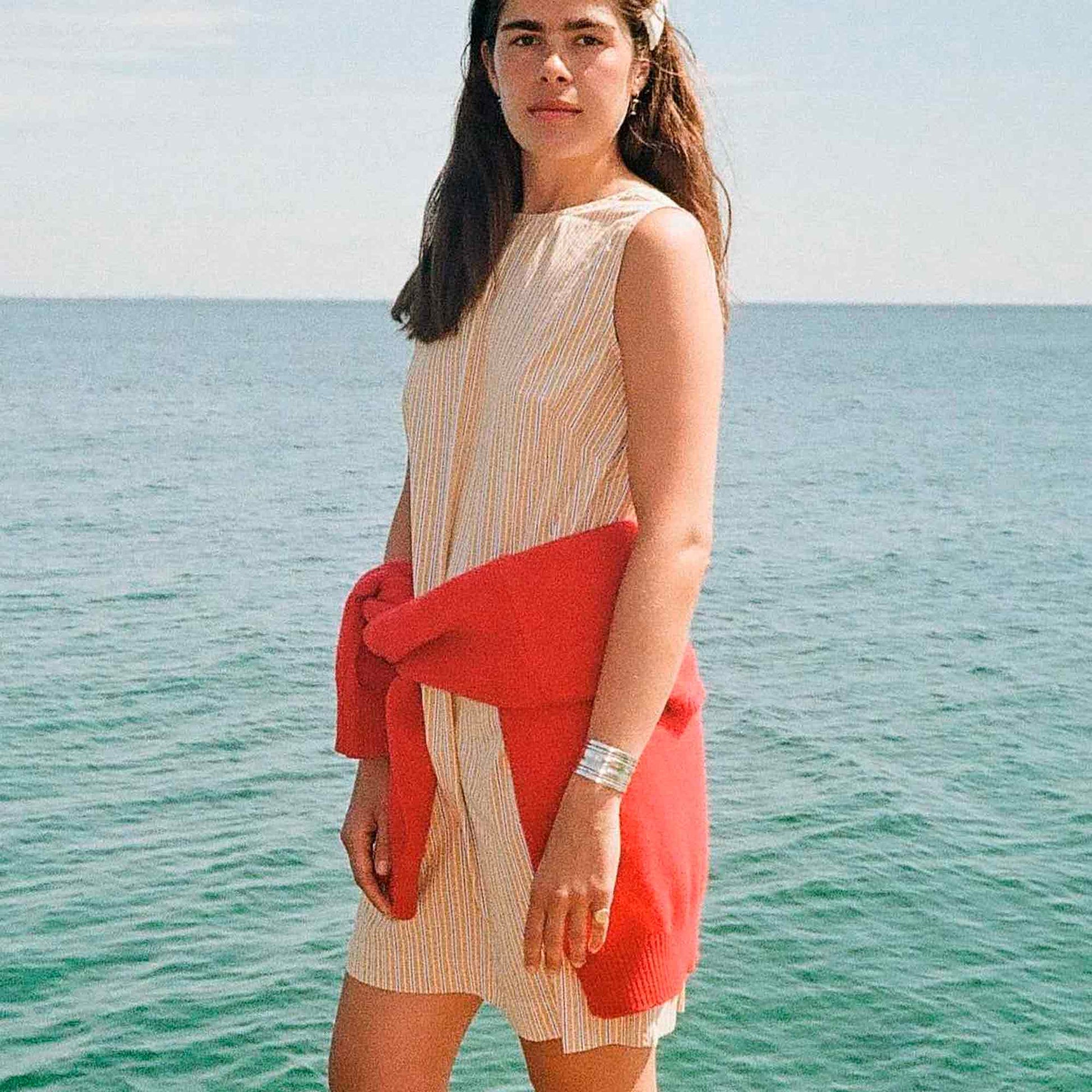 Summer Dress Sunset Stripes