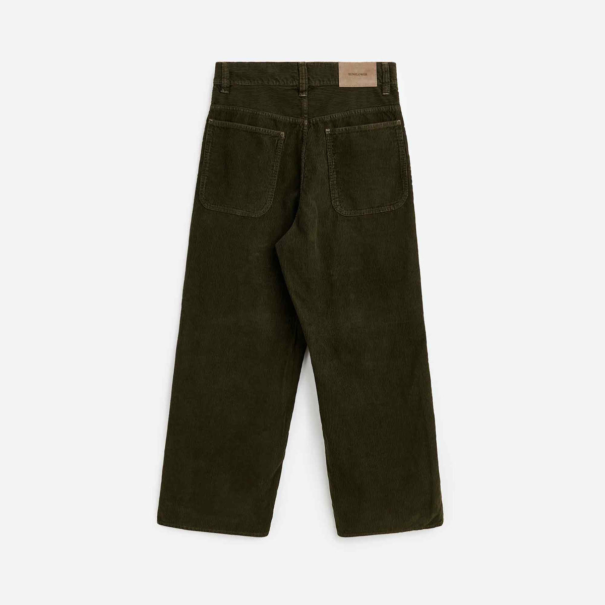 Super Wide Corduroy Pants Green