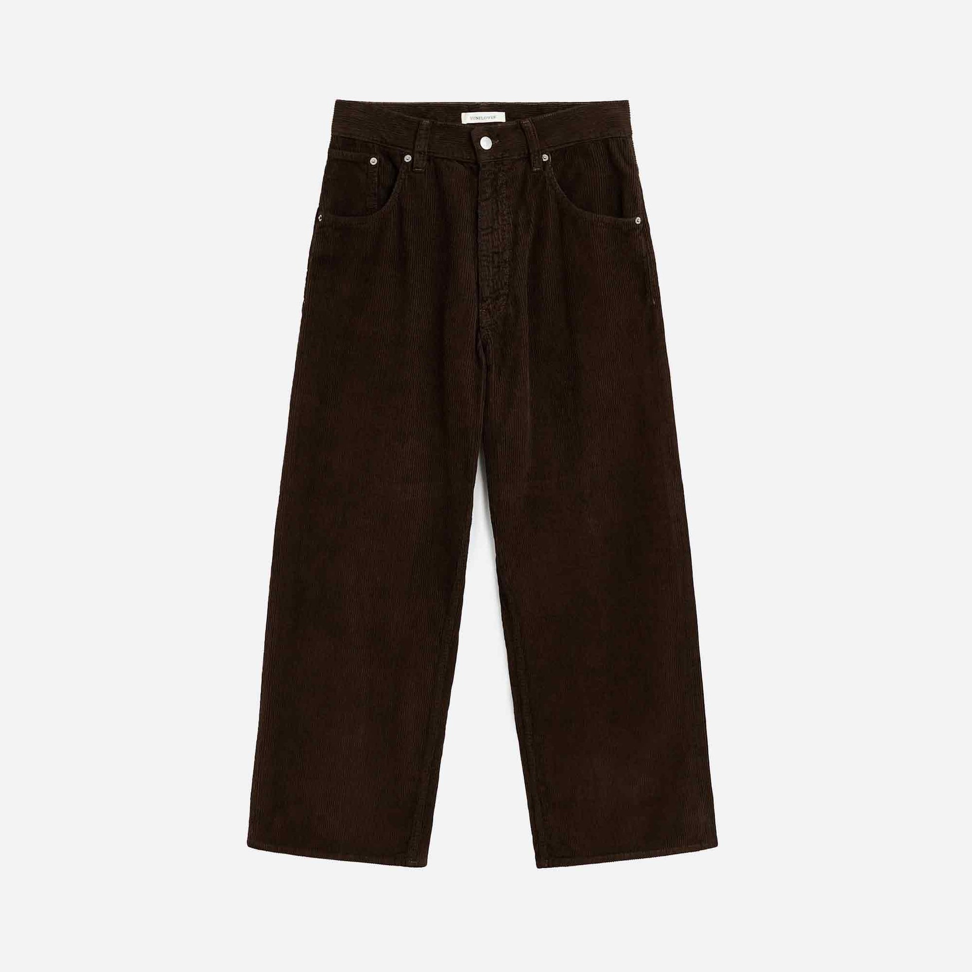 Super Wide Corduroy Pants Brown
